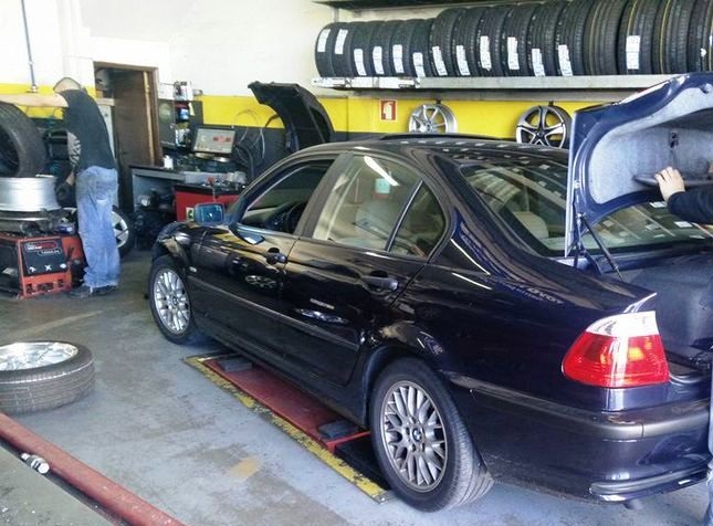 Antes BMW azul