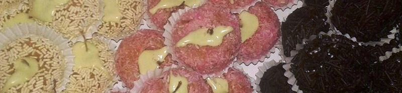 Brigadeiros coloridos