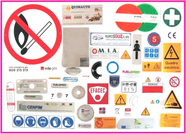 Etiquetas placas